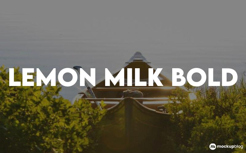 LEMON MILK Bold Font