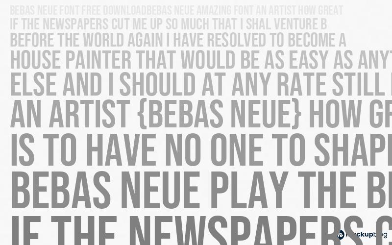 Bebas Neue Schriftart