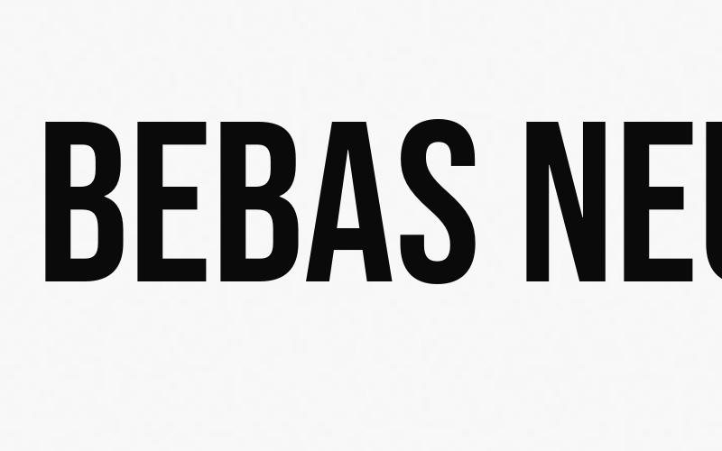 Bebas Neue Font