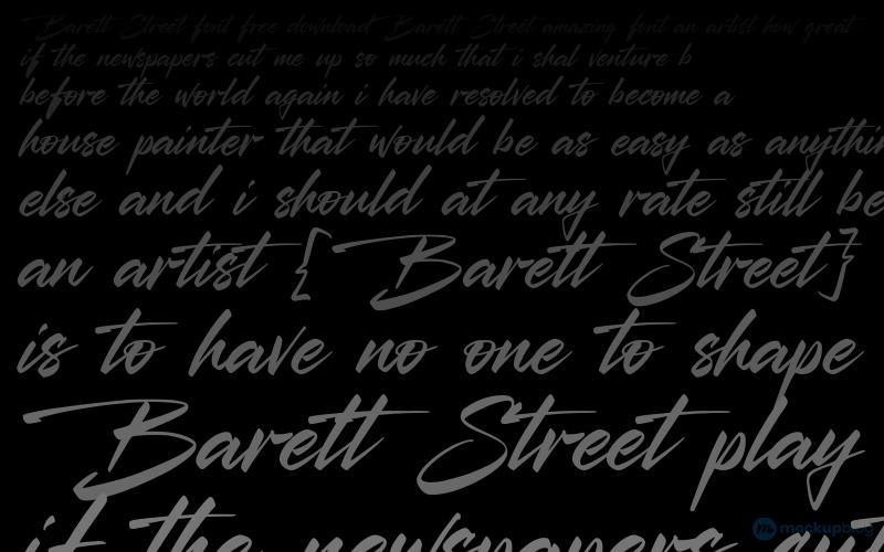 Barett Street Font