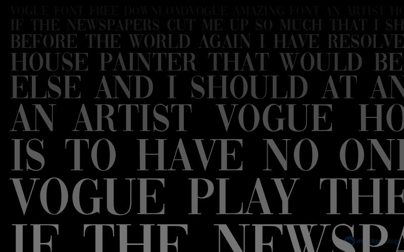 Vogue Font