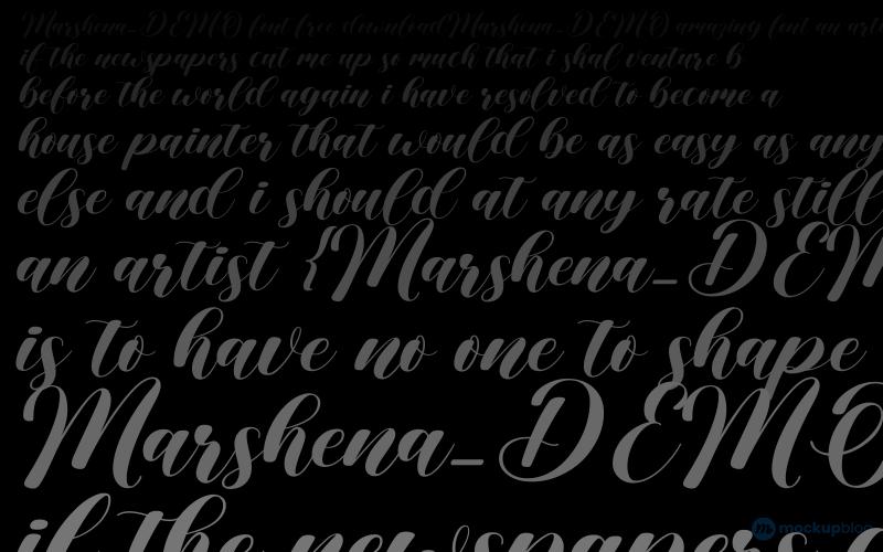 Marshena_DEMO Font