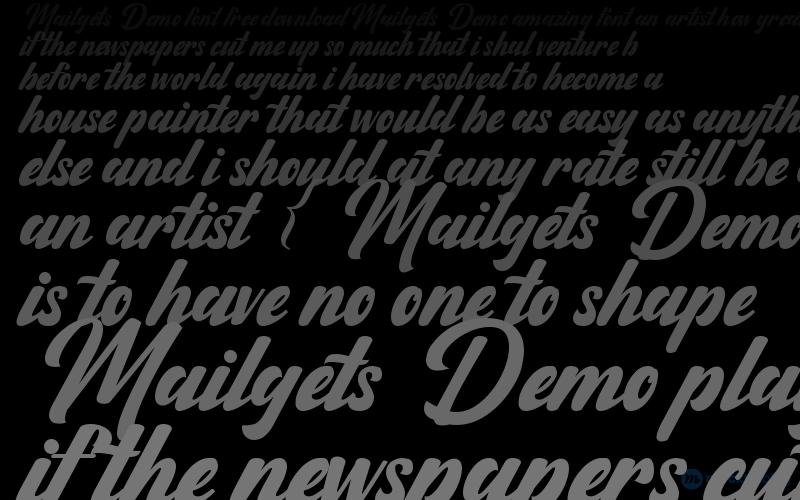 Mailgets Demo Font