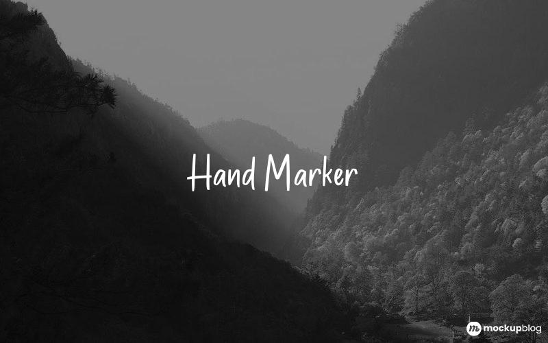 Hand Marker Font