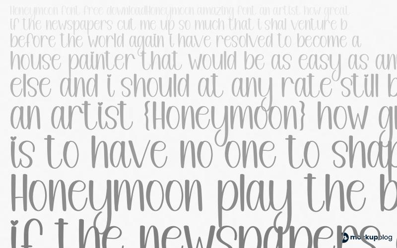 Honeymoon Font