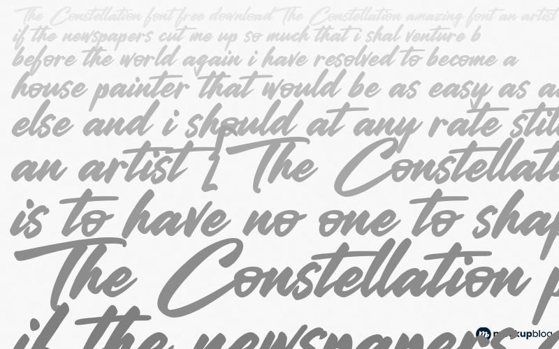 The Constellation Font