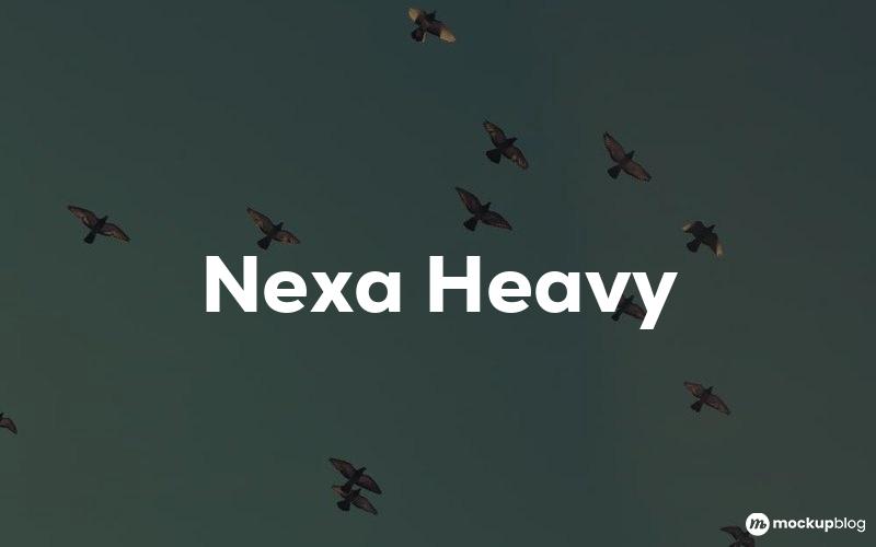 Nexa Heavy Font