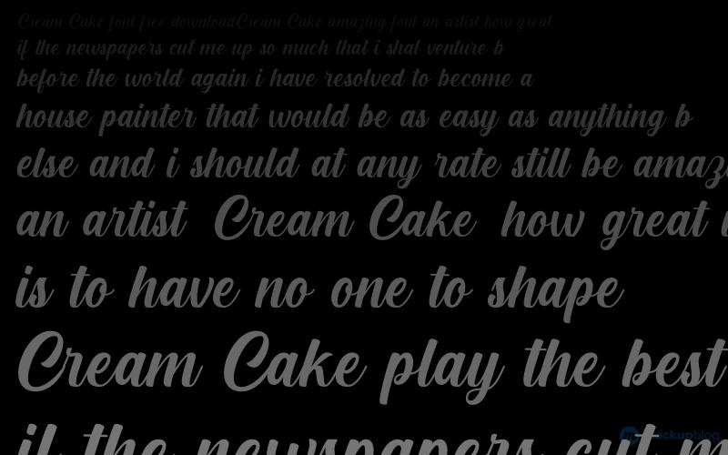 Schriftart Cream Cake