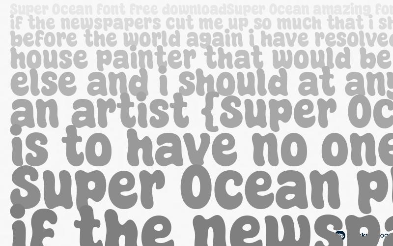 Super Ocean Font