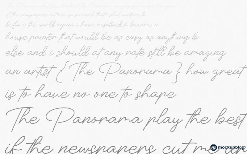 The Panorama Font