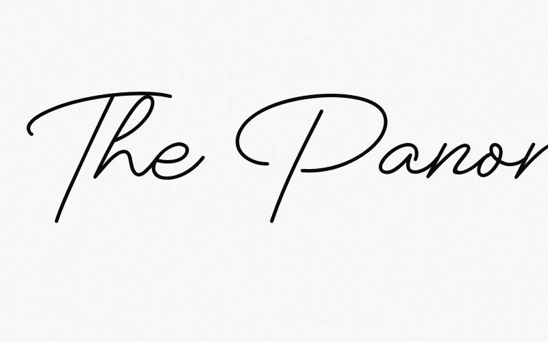 Die Panorama-Schriftart