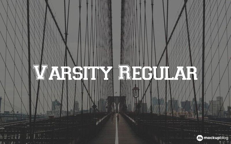 Varsity Regular Font