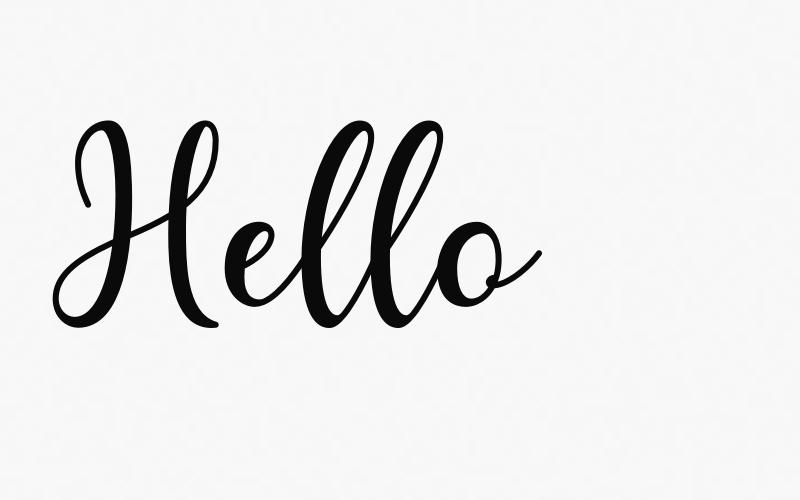 Hello Font