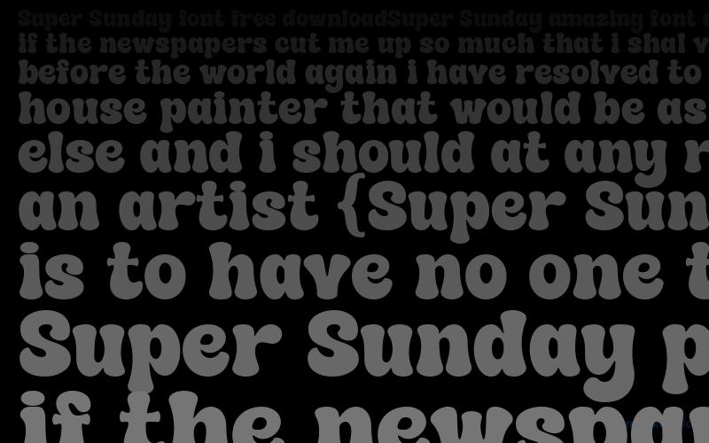 Super Sunday Font