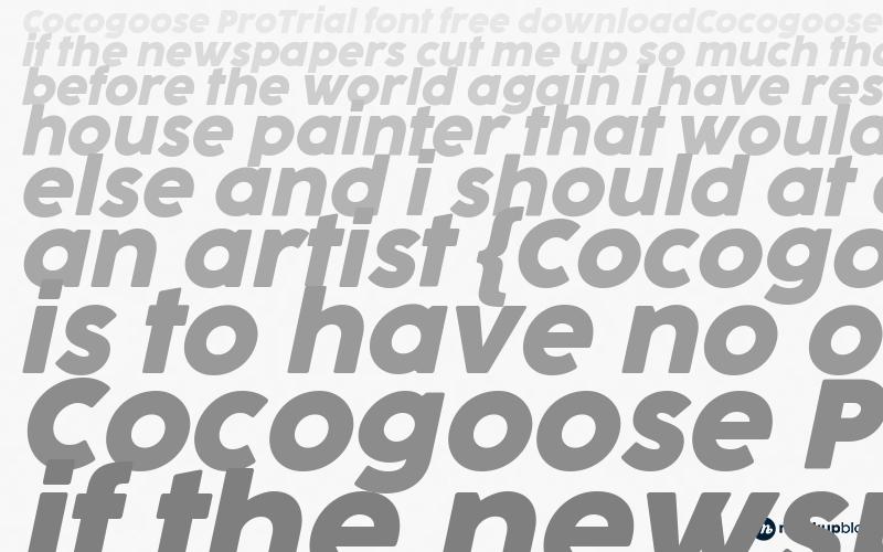 Cocogoose ProTrial Schriftart