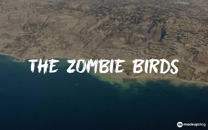 Die Zombie Birds Schriftart