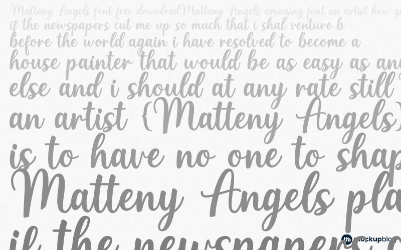 Matteny Angels Font