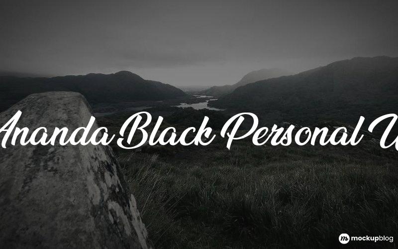 Ananda Black Personal Use Font