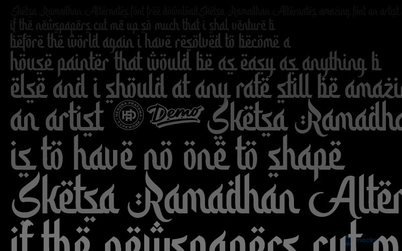 Sketsa Ramadhan Alternates Font