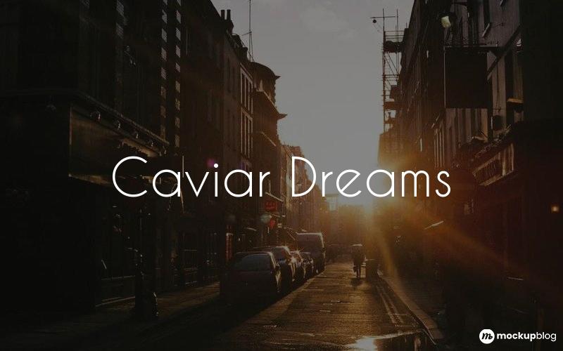 Caviar Dreams Font