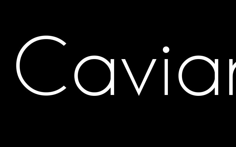 Caviar Dreams Font