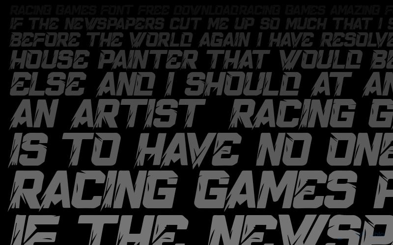 Racing Games Font