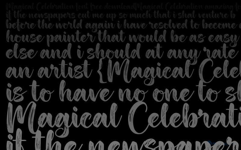 Schriftart Magical Celebration