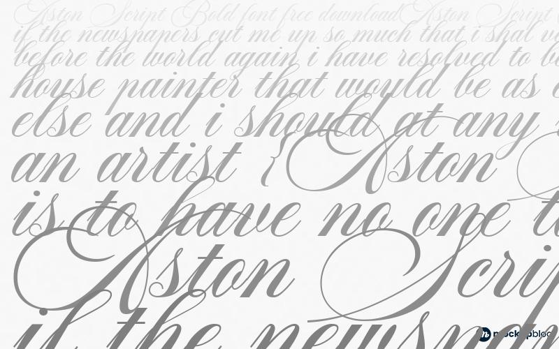 Fuente Aston Script Bold