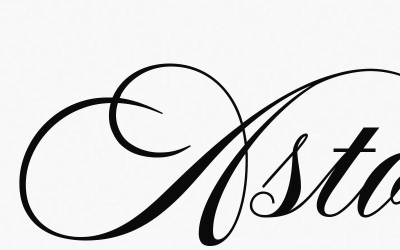 Fuente Aston Script Bold