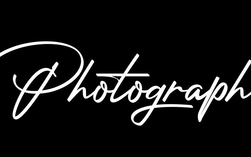 Schriftart für die Fotosignatur