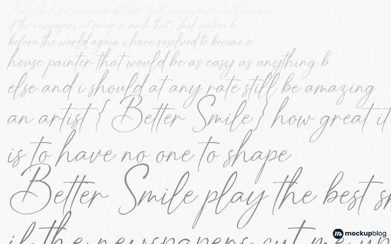 Better Smile Font