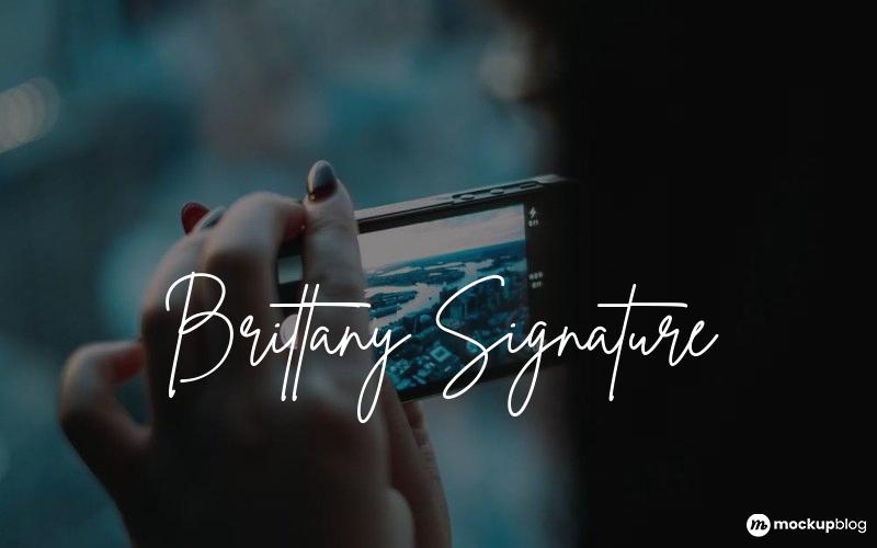 Brittany Signature Font