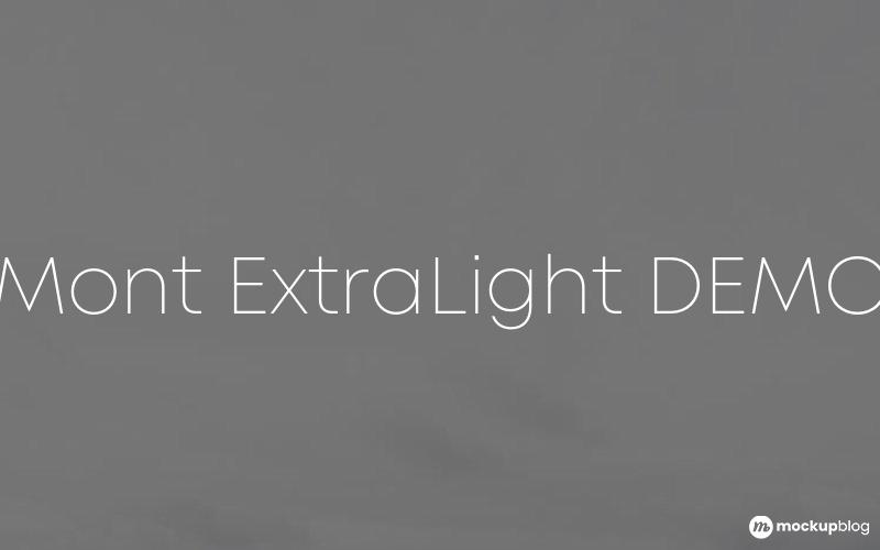 Mont ExtraLight DEMO Font