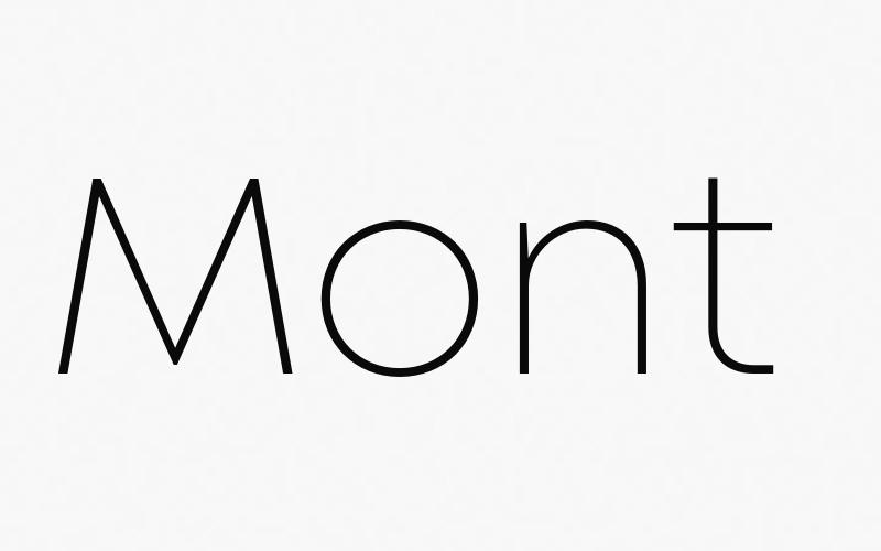 Mont ExtraLight DEMO Font