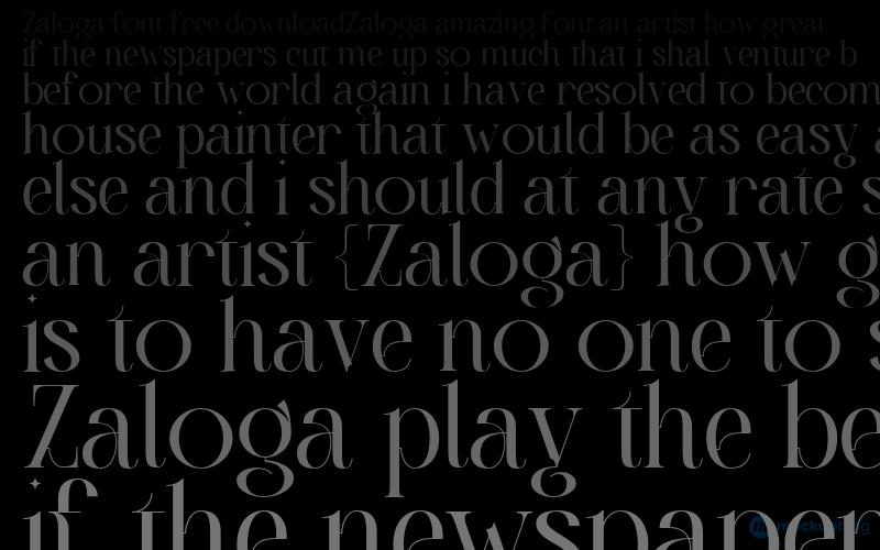 Zaloga Font