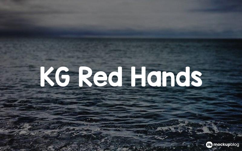 KG Red Hands Font