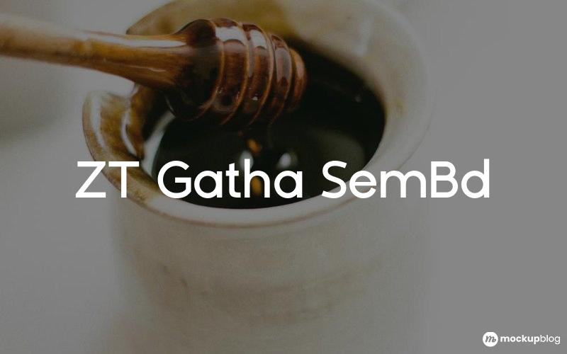 ZT Gatha SemBd Font