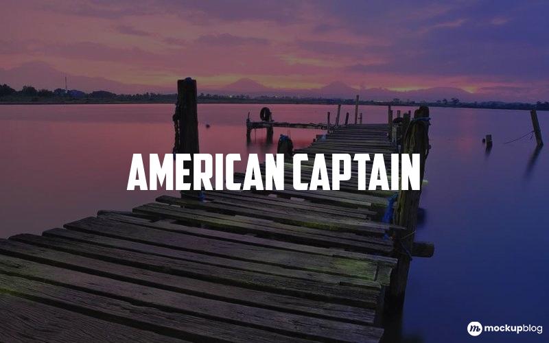 American Captain Font