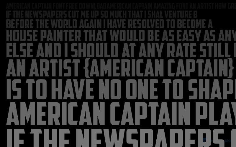 American Captain Font