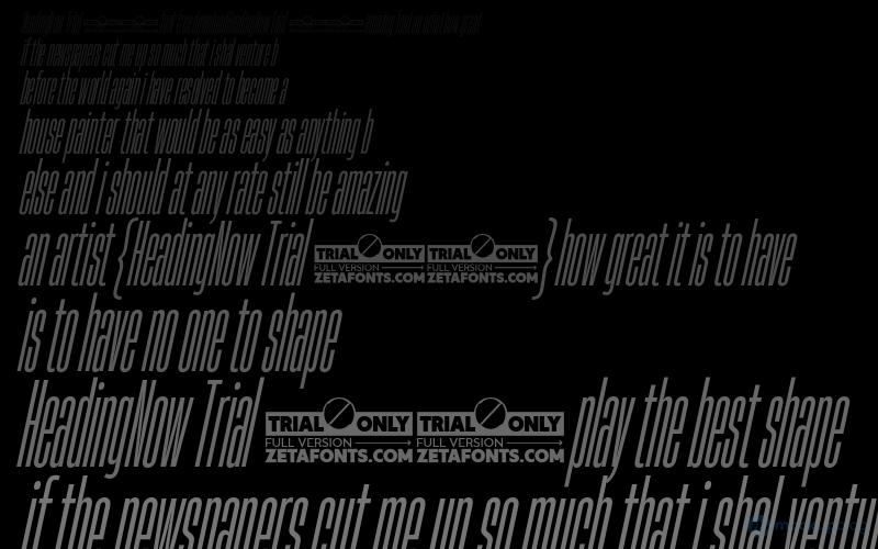 HeadingNow Trial 04 Font