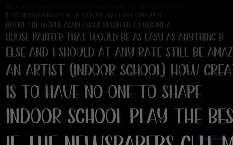 Indoor School Font