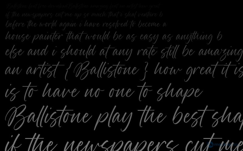 Ballistone Font