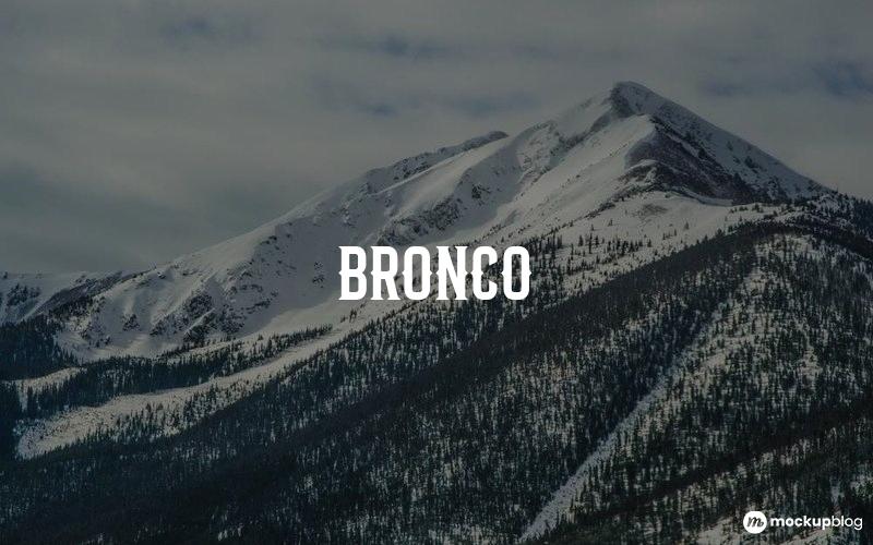 Bronco Font