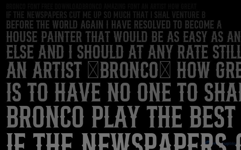 Bronco Font