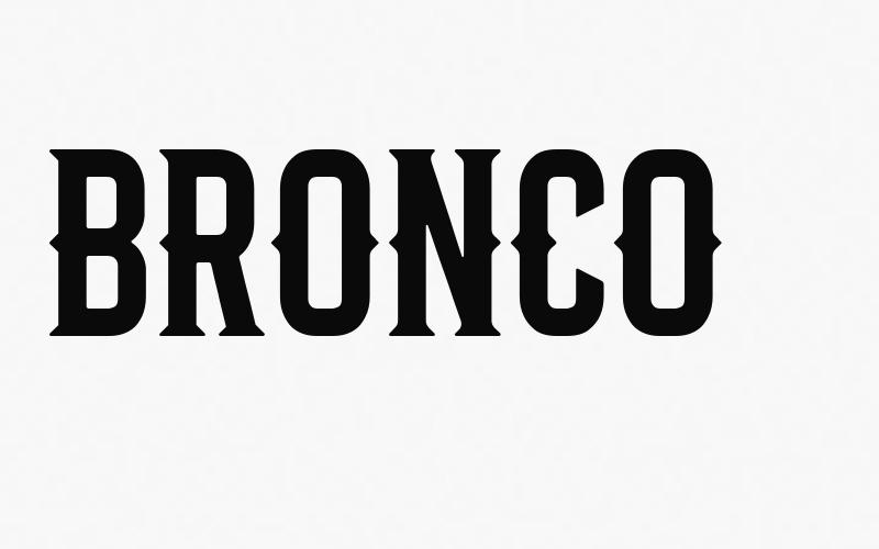 Bronco Font