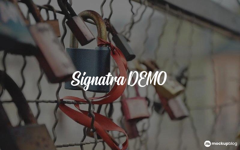 Signatra DEMO Font