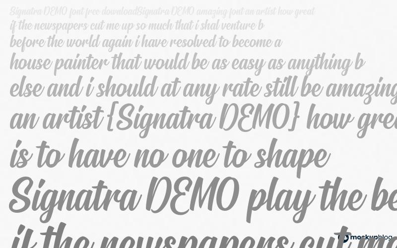 Signatra DEMO Font