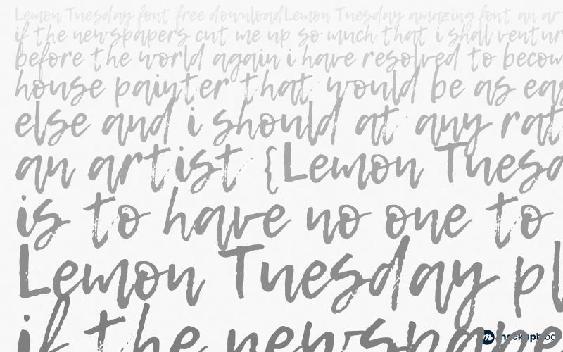 Lemon Tuesday Font