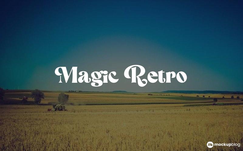 Fuente mágica retro