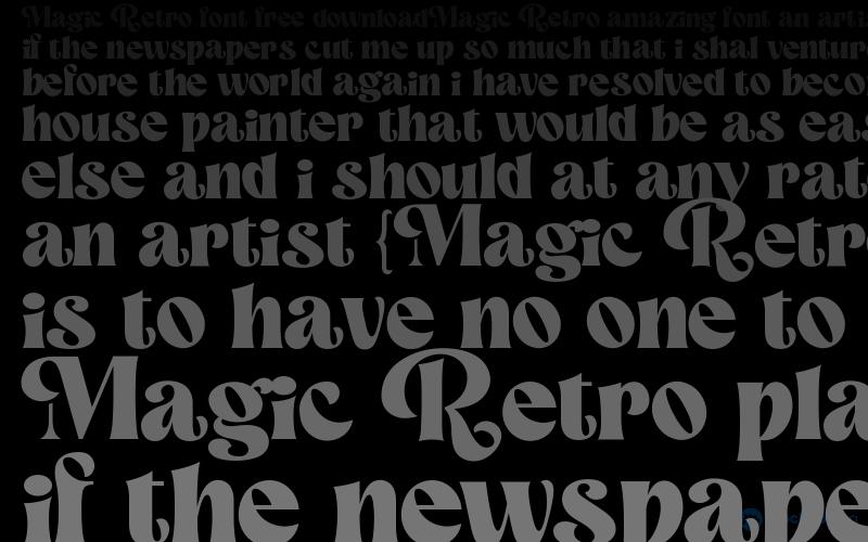 Magic Retro Font